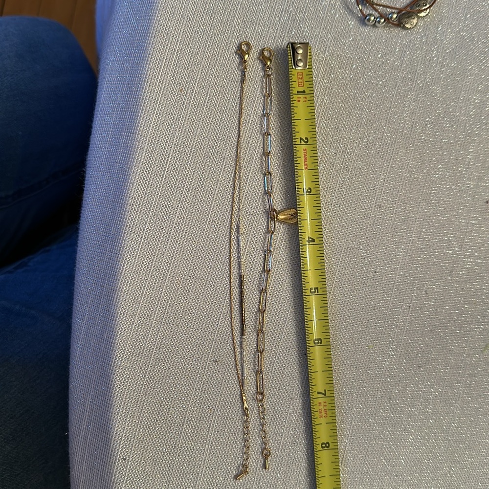 Two Delicate Metallic Bracelets - image 4